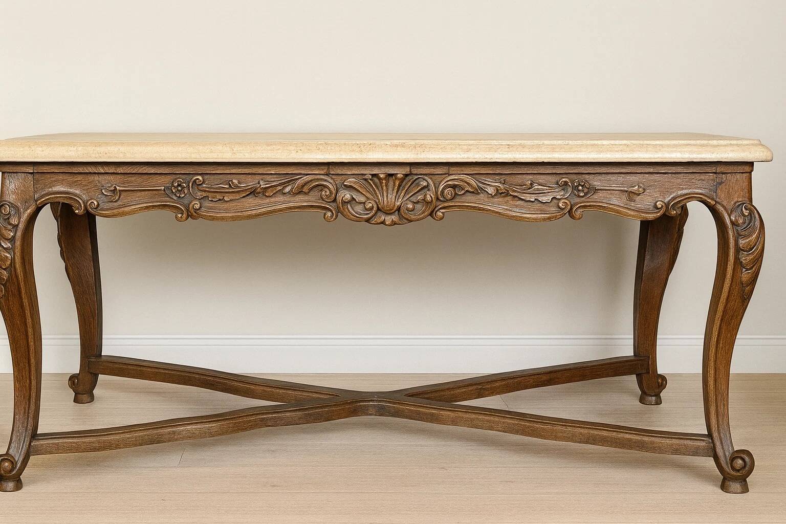Important Louis XV style stone table or game table