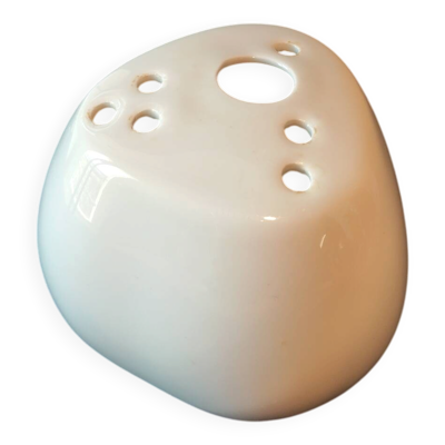 Pique-fleurs en porcelaine Virebent par Pierre Lèbe, années 60
