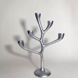 Italian Chrome Candlestick Organic Shape
