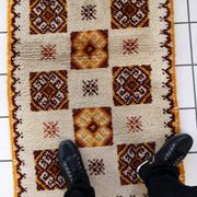 Tapis Vintage Savonnerie en Laine (77cm x 146cm), Années 1960