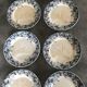 Set of 8 old asparagus plates model récamier sarreguemines & digoin
