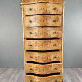 Louis XV Chest of Drawers in Thuja Burl and Marble, Period 11