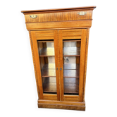 Vitrine deux portes en acajou