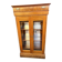 Two-door mahogany display cabinet