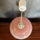 Old Opaline Pendant Light White & Pink 70s Vintage #B844