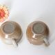 Set of 2 stoneware cups, Grès du Marais, vintage, 1980