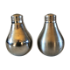 Salt and pepper maker "bidibule" in metal design 70s - 80s