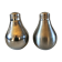 Salt and pepper maker "bidibule" in metal design 70s - 80s