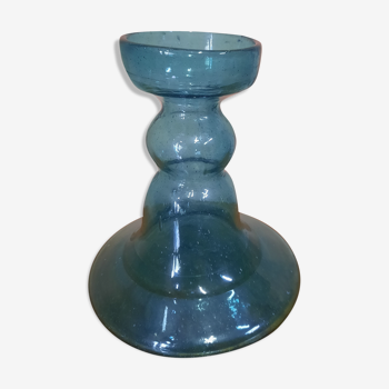 Glass candle holder