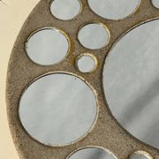 Miroir rond en céramique