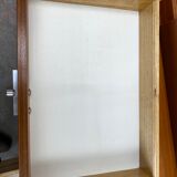 Vanity cabinet design 1970 . Teak plating. Sold without mirror.