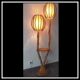 Vintage rattan lamppost