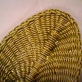 Vintage woven ceramic dish