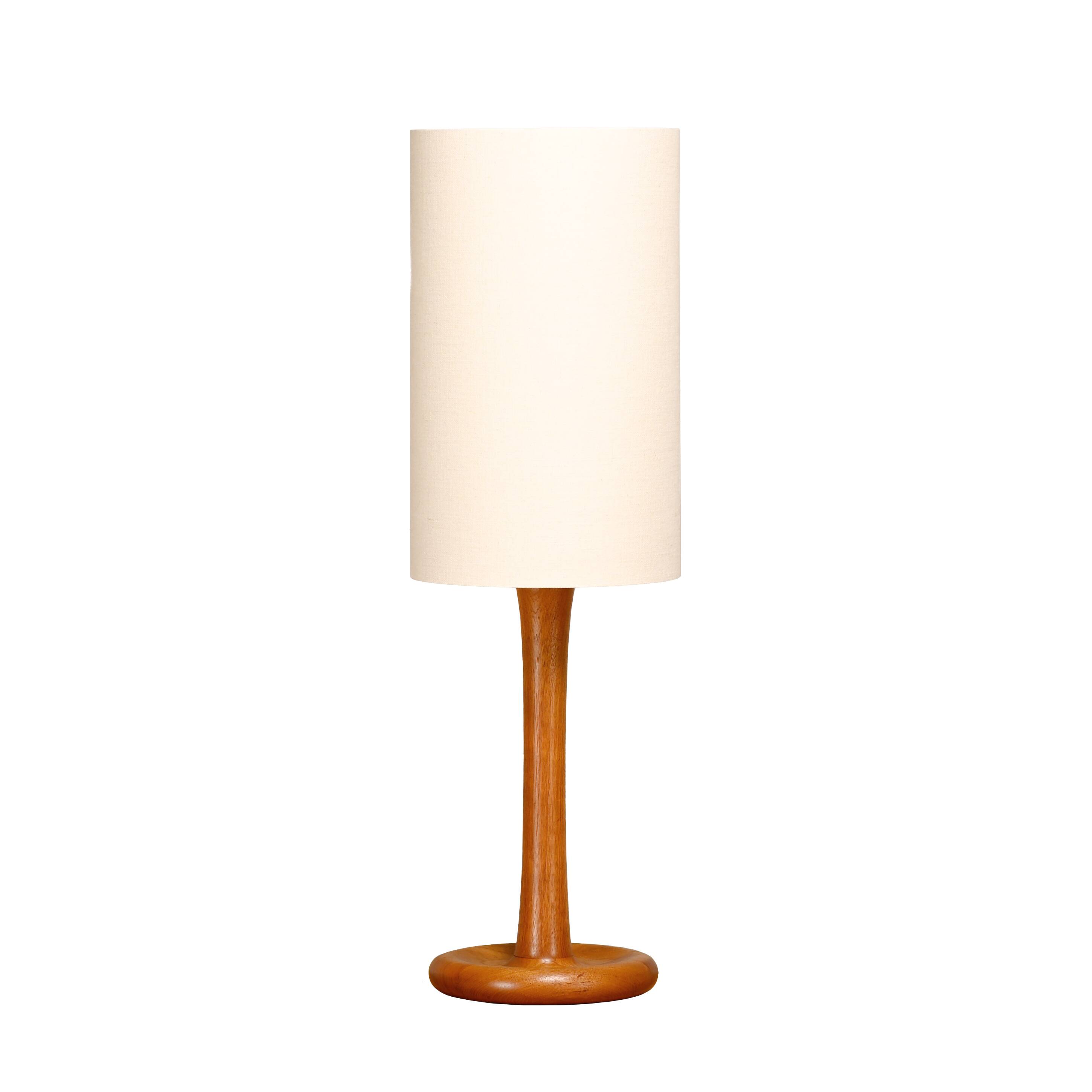 Scandinavian Modern Large Table or Floor Lamp solid Teak for Dyrlund, 1970s