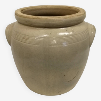 Old Glazed Stoneware Pot, Grease Pot