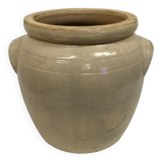 Old Glazed Stoneware Pot, Grease Pot