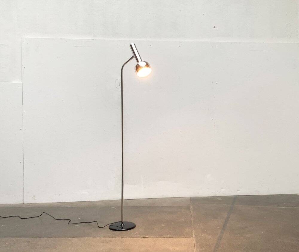 Mid-century minimalist floor lamp by the SLZ team for Swisslamps International, 1960s.