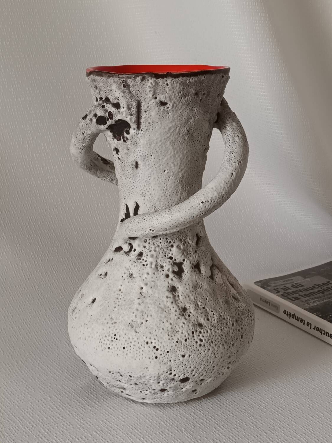 Vase céramique Fat Lava vintage 60/70