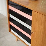 U 458 pink and grey sideboard by Jiri Jiroutek for Interier Praha 1960