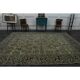 1970s Vintage Persian Handmade Wool Cotton Green Area Rug 265x368