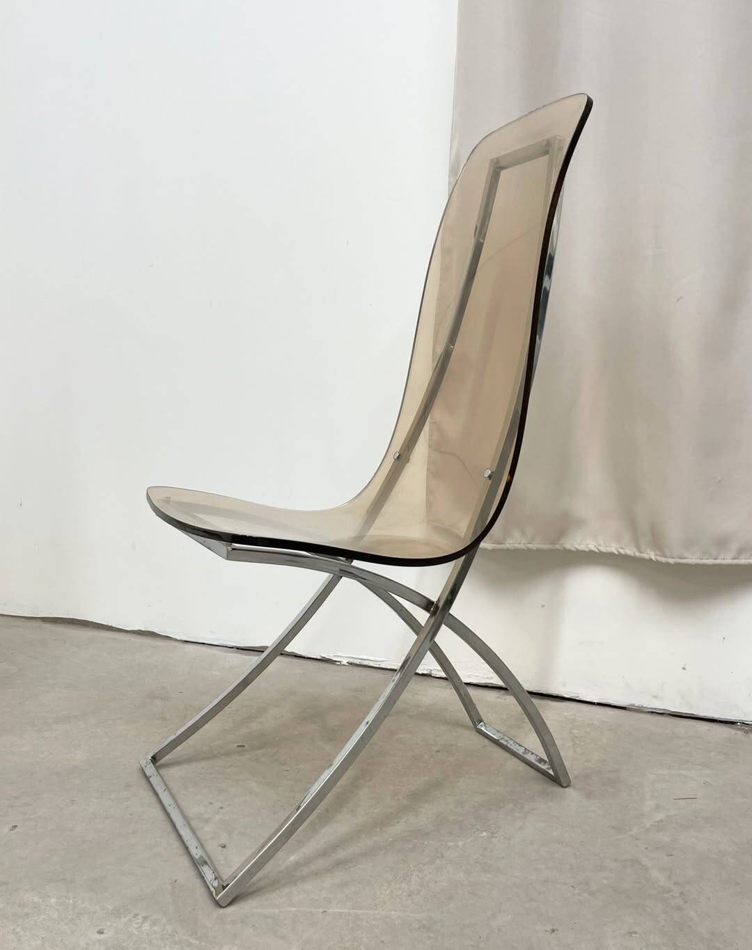 Pair of CH4 chairs by Edmond Vernassa, 1973