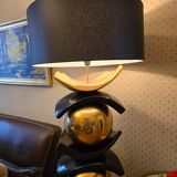 François Chatain – Grand sculptural floor lamp 1.7m “Spheres & Arcs”