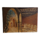 Oil painting on canvas of the courtyard of the pasha's mosque in Oran 1948
