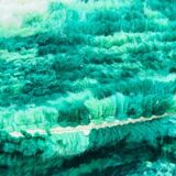 Tapis en laine pure fait main traditionnelle motifs colorés 140 x 260 cm