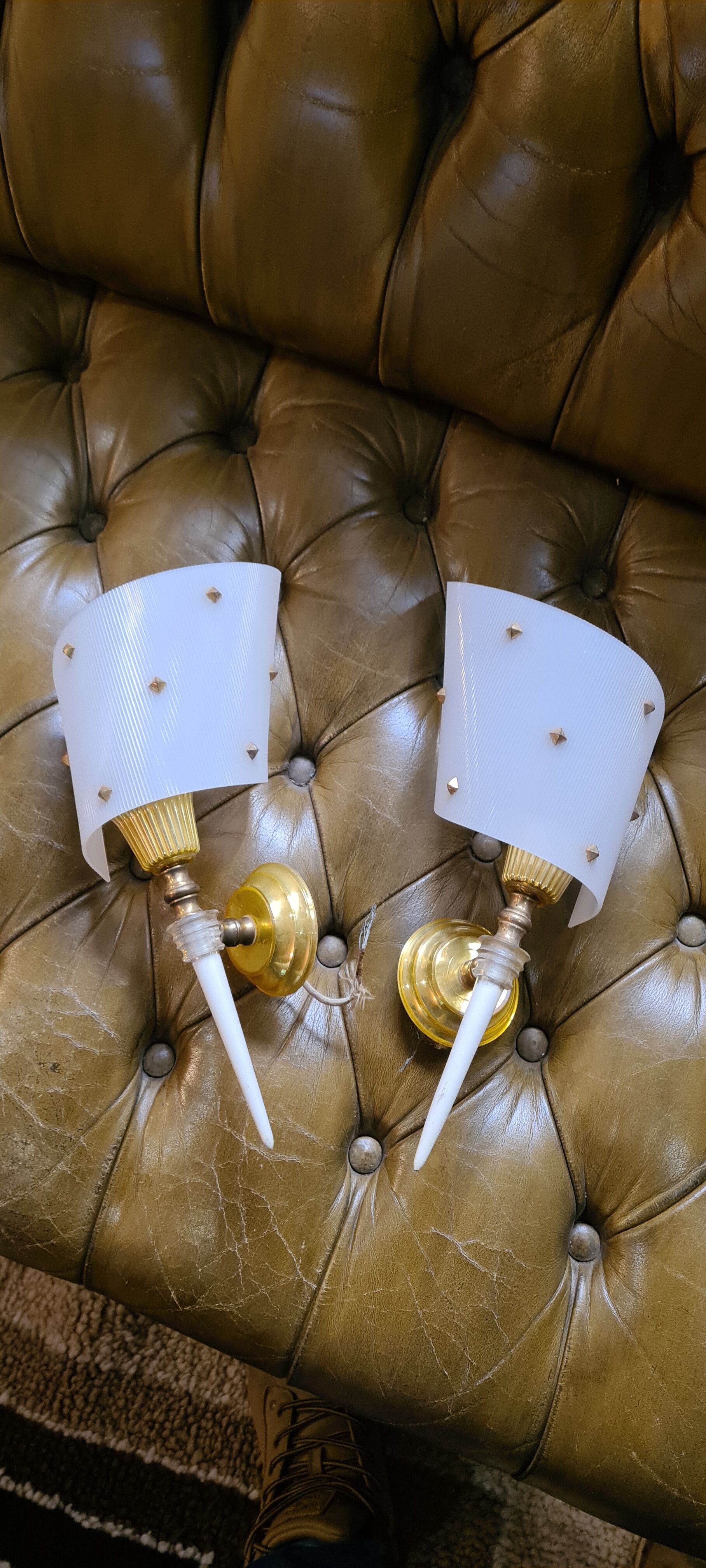 Pair of wall sconces