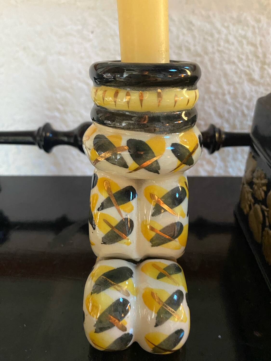 Vintage Handmade Candlestick Duo