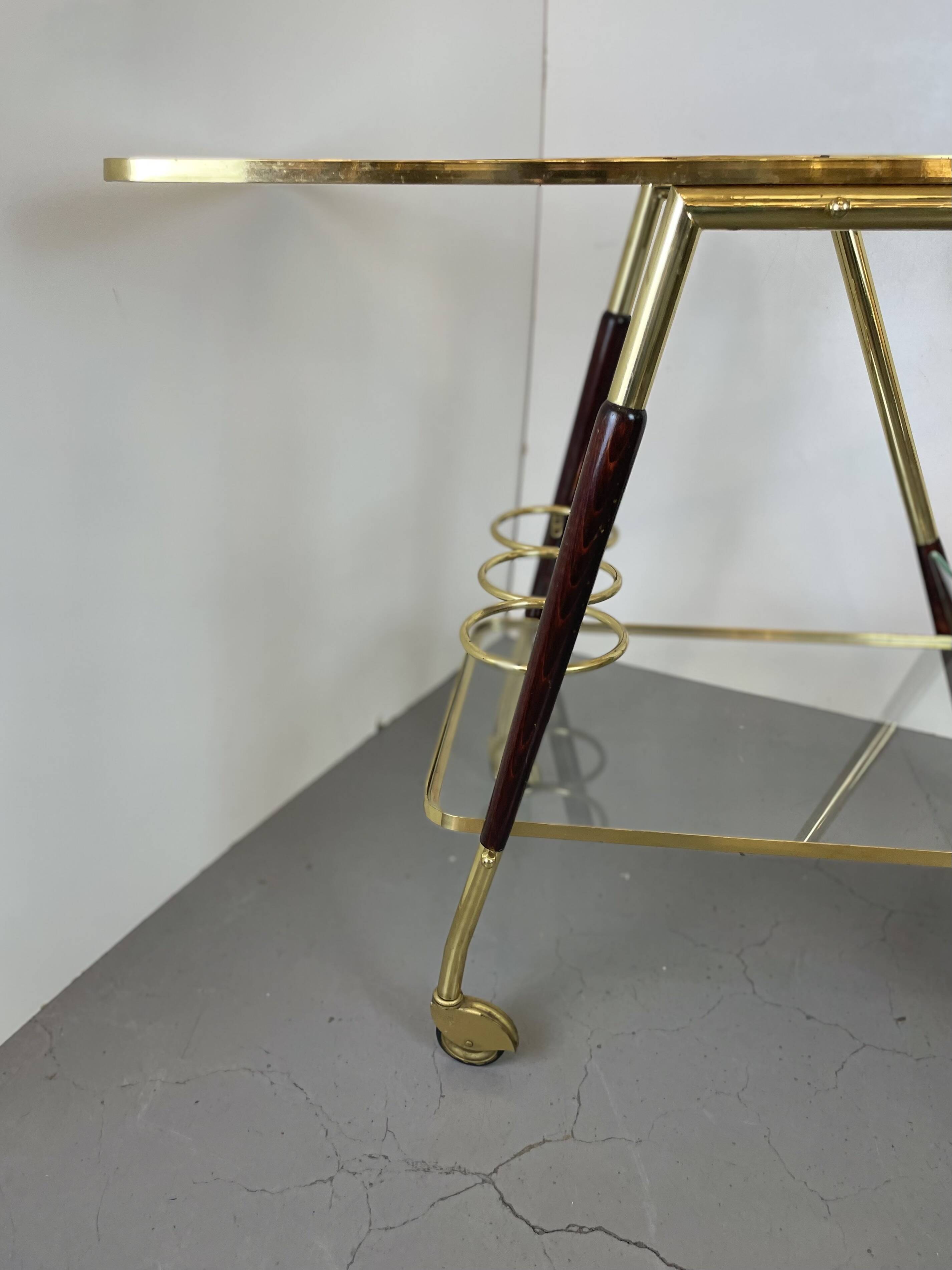 Bar Cart Trolley style Cesare Lacca, 1950’s