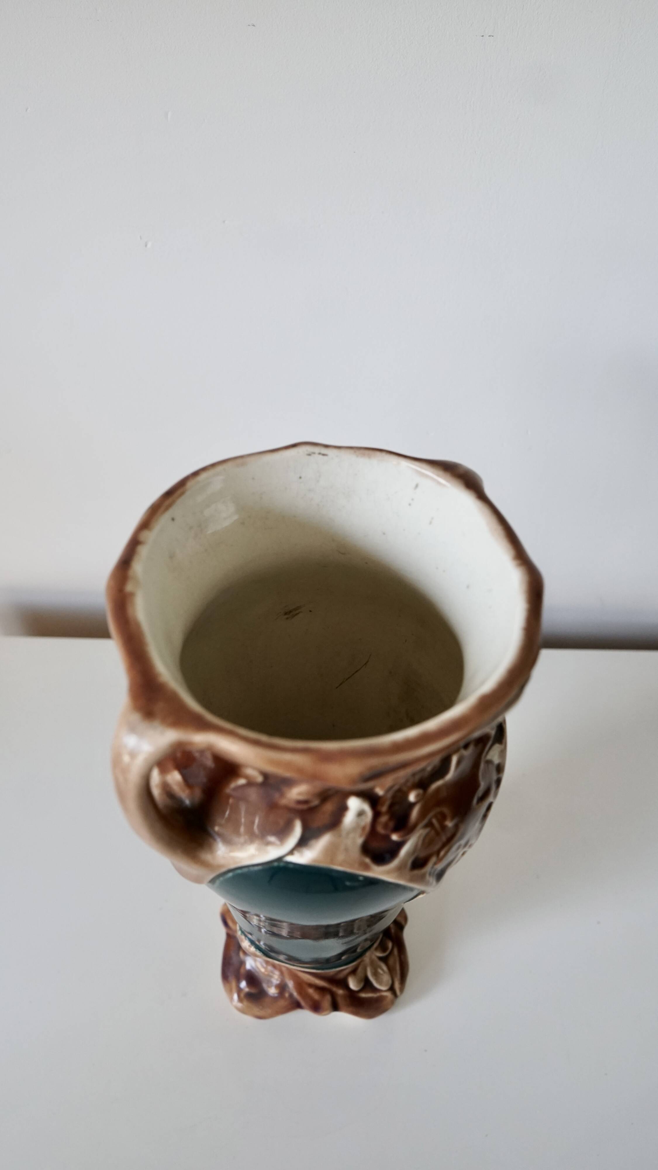 Art Nouveau style slip vase by Gustave de Bruyn, 1920s