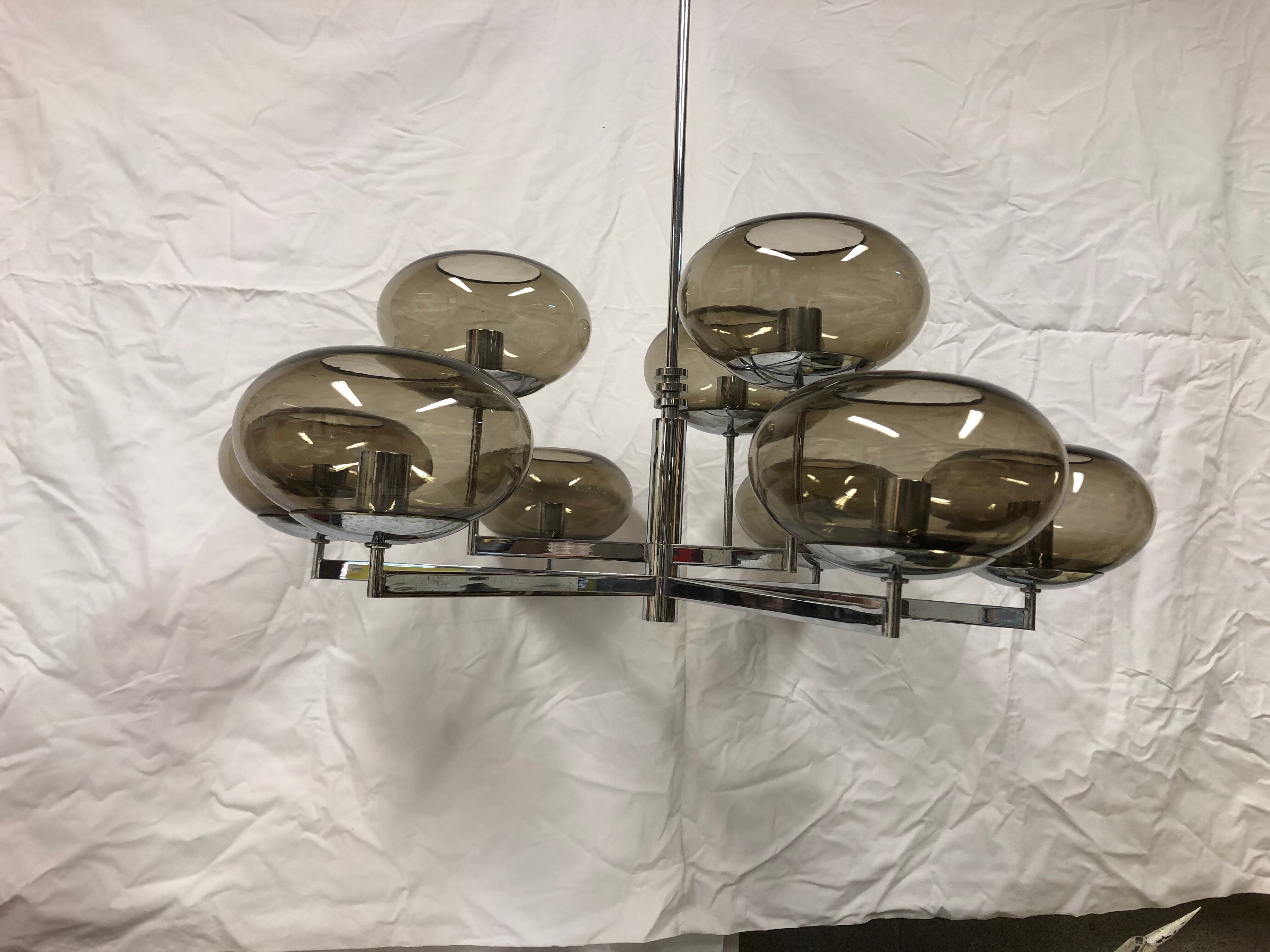 9 lights chandelier from Sciolari 1970