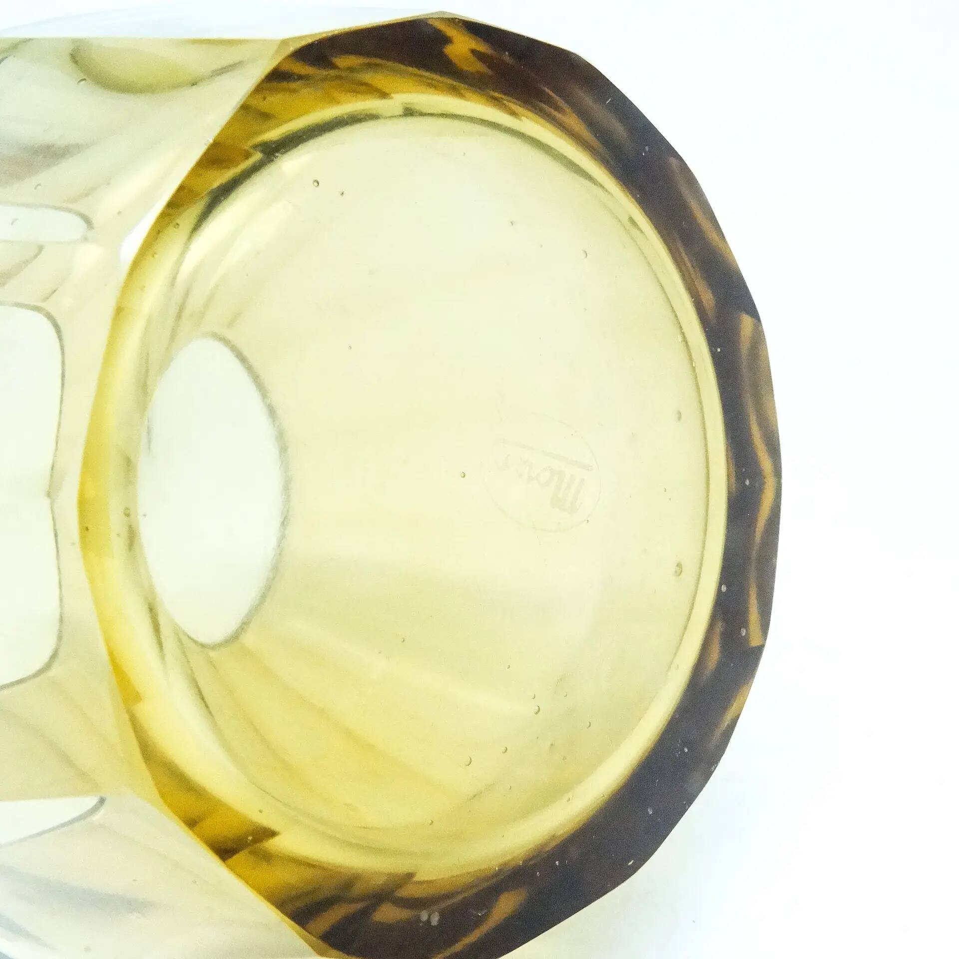 Art Deco vase, crystal, Czechoslovakia, 1930s