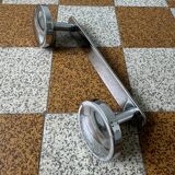 70s chrome metal coat rack