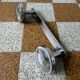 70s chrome metal coat rack