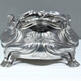 Jardinière en Bronze argenté, Victor Saglier, Art Nouveau – Fin XIXème