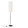 Vintage Floor Lamp with Beige Tube Shade