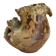 Sculptural vase in glazed stoneware, free form.