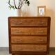 Commode vintage chene foncé