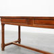 Rustic 19th century oak dinner table with drawers opening laterally, France