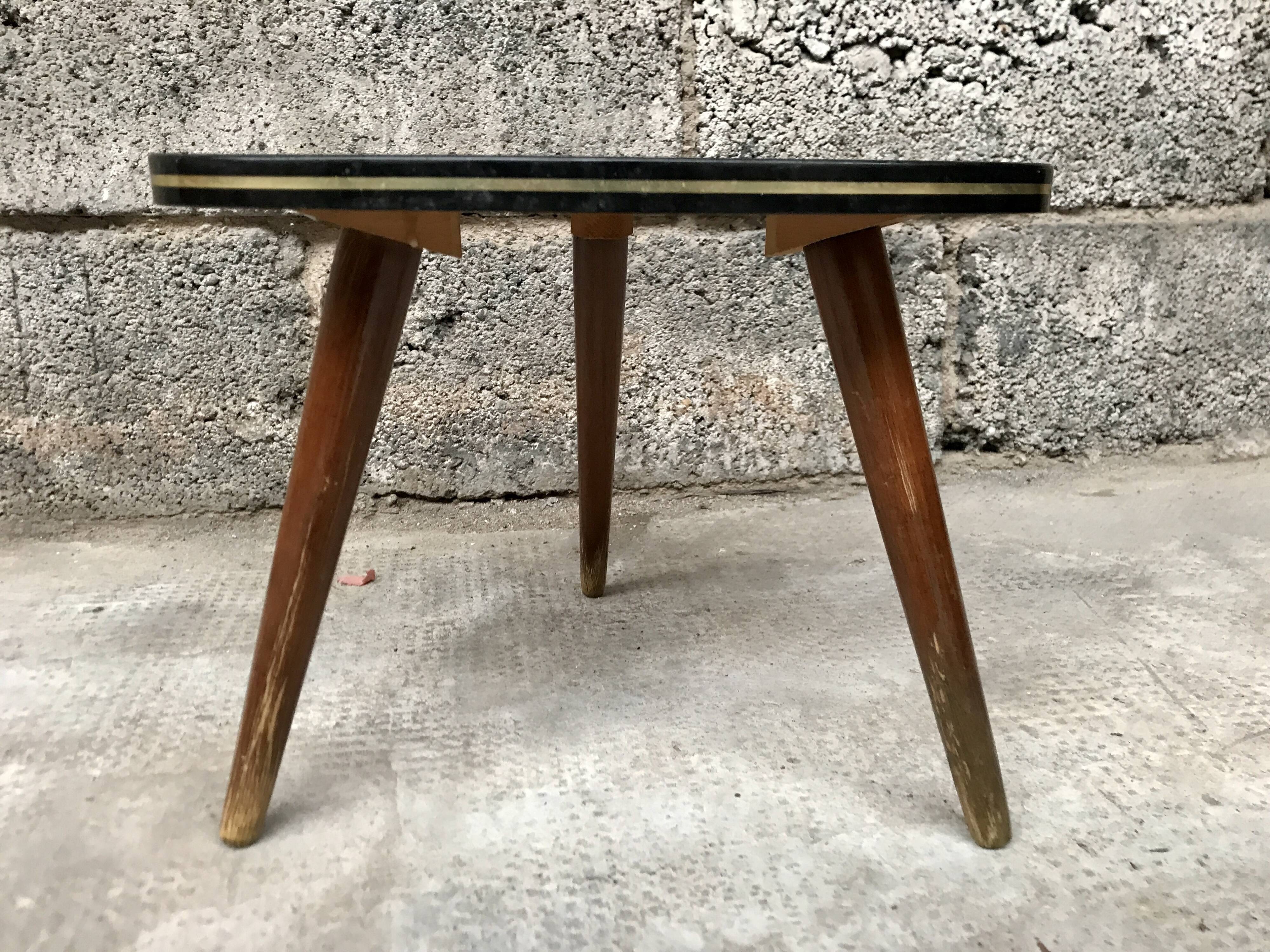 Triangular side table