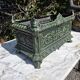 Antique enamelled cast iron planter in the Napoleon III style.