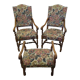 Fauteuils ancien avec pouf