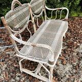 Rattan and bamboo set