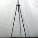Lampadaire trépied et globe en verre octogonale Kaoyi