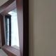 Large square mirror in exotic wood 100x100 cm - Elegant Scandinavian design
