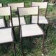 Lot de 10 chaises d'école années 70 blanc