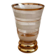 Vase granité blanc et doré vintage