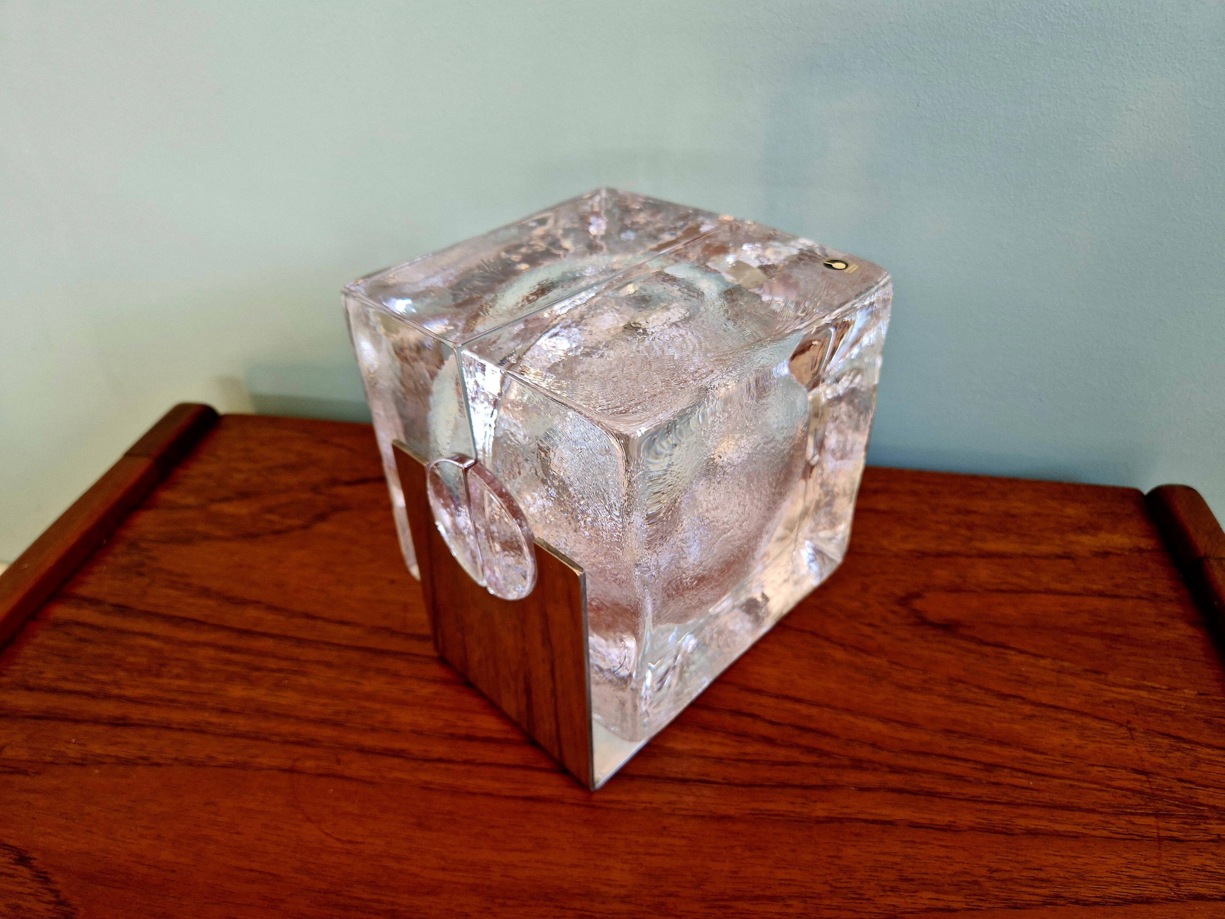 Scandinavian lamp Ice Cube, Pukeberg (Sweden), 1970